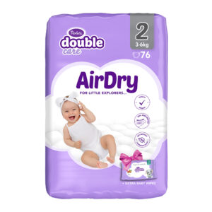 Violeta Double Care Air Dry Nadrágpelenka Mini 2-es méret (3-6 kg) 76db + 40db ajándék törlőkendő